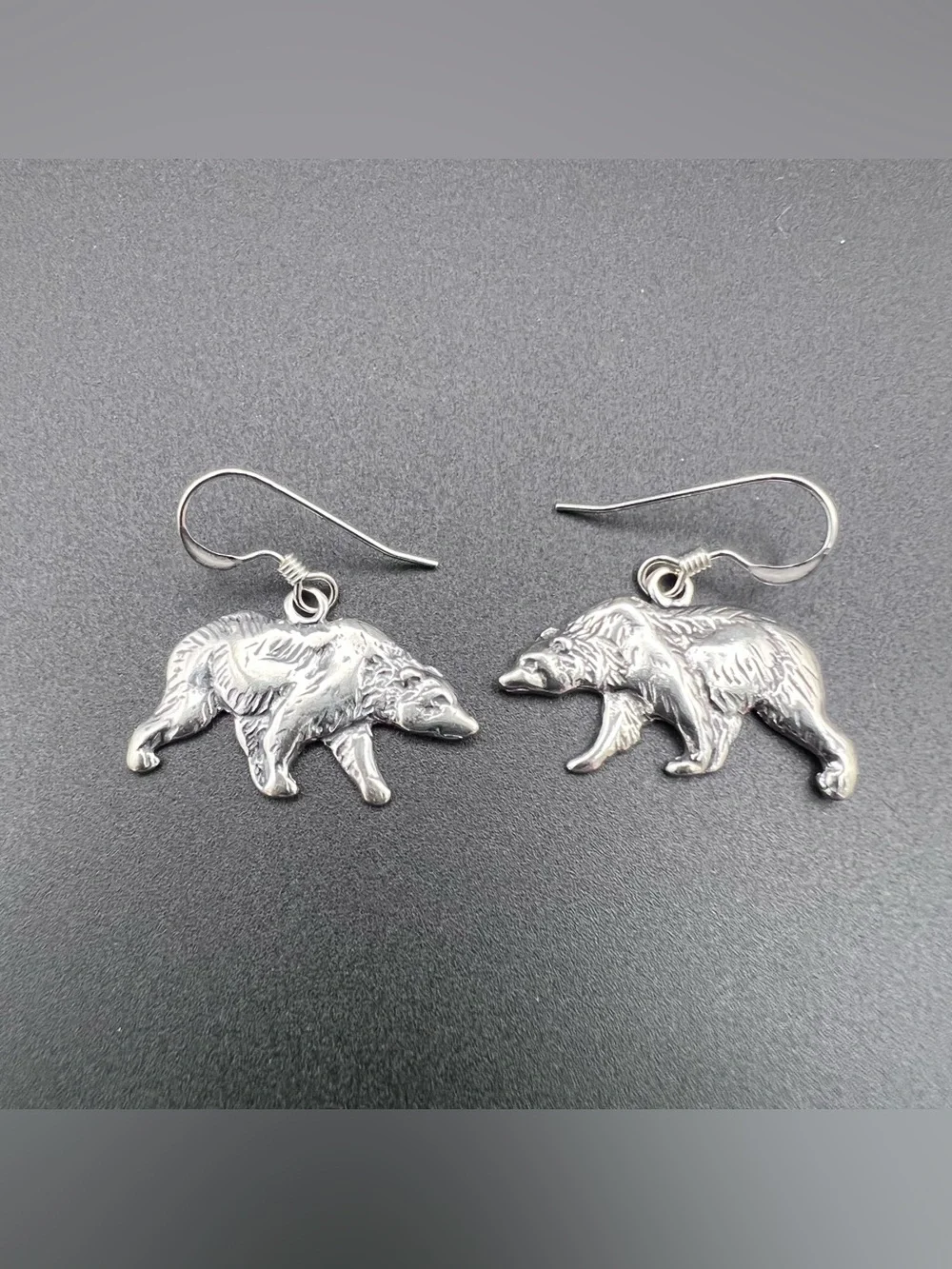 Native American Walking Bear Earrings